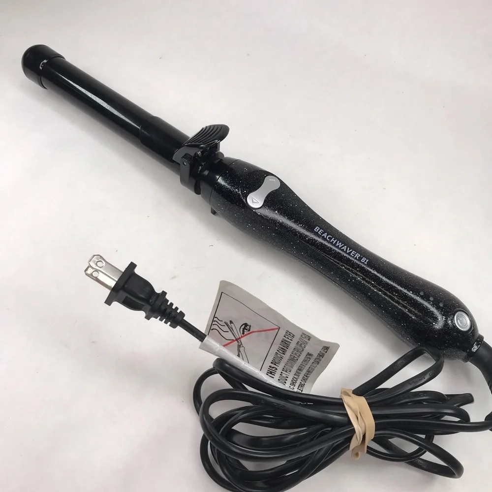 Beachwaver B1 Rotating Curling Iron Black Glitter Model BW16H2 Tested